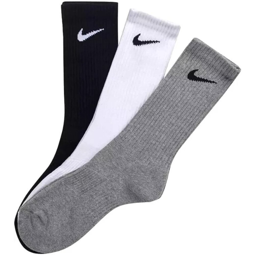 Nike Everyday Unisex Dri-FIT  3 Pairs Cotton Cushioned Crew Socks SX7664-964
